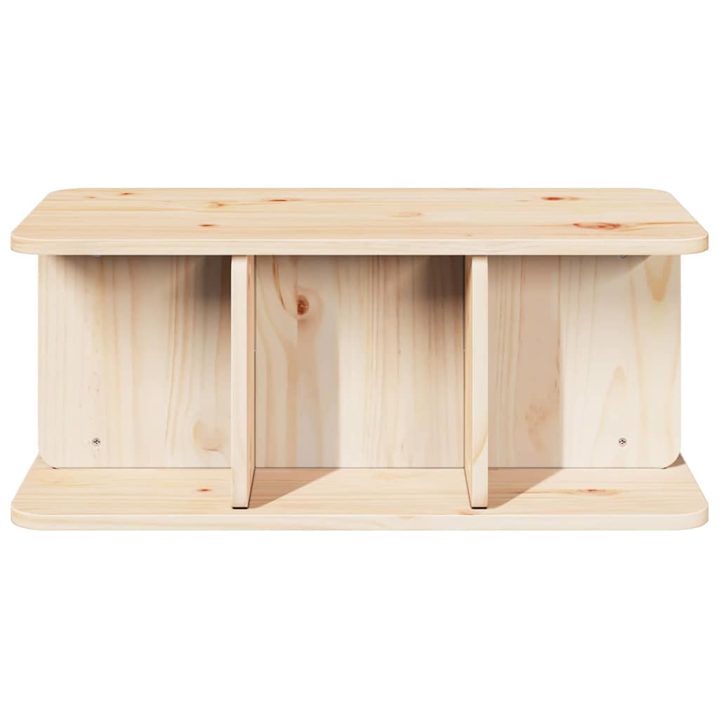 Sofabord Naturfarvet 80 x 39,5 x 33,5 cm Massivt fyrretræ