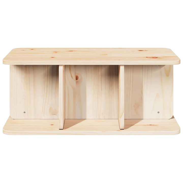 Sofabord Naturfarvet 80 x 39,5 x 33,5 cm Massivt fyrretræ