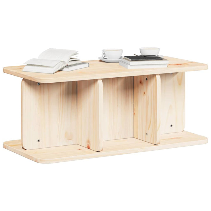 Sofabord Naturfarvet 80 x 39,5 x 33,5 cm Massivt fyrretræ