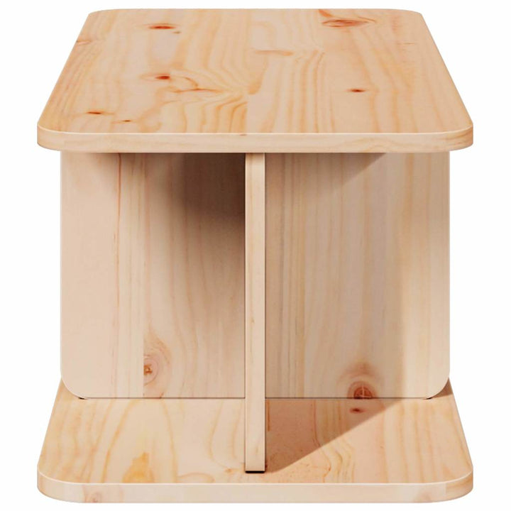 Sofabord Naturfarvet 80 x 39,5 x 33,5 cm Massivt fyrretræ