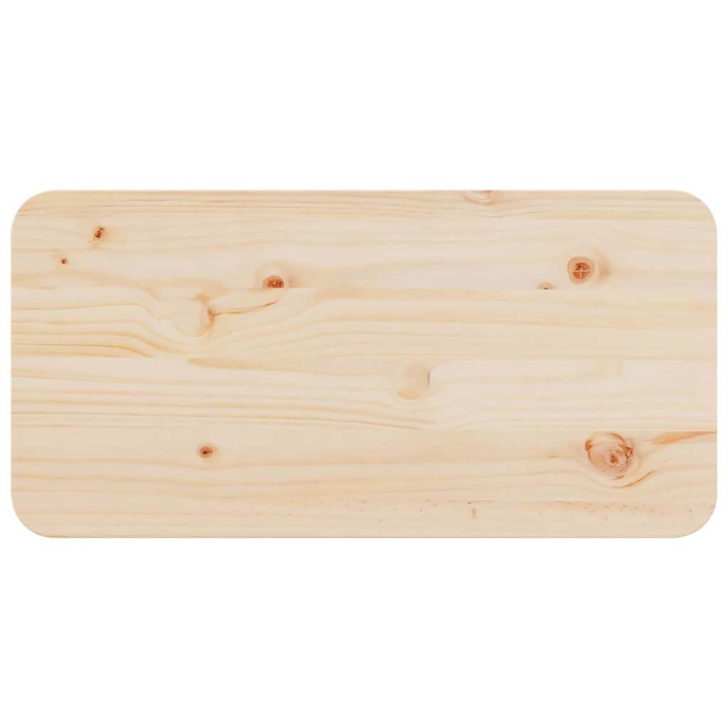 Sofabord Naturfarvet 80 x 39,5 x 33,5 cm Massivt fyrretræ