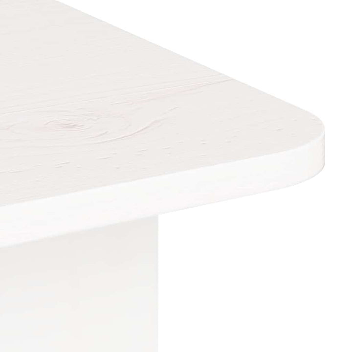 Sofabord Hvid 80 x 39,5 x 33,5 cm Massivt fyrretræ