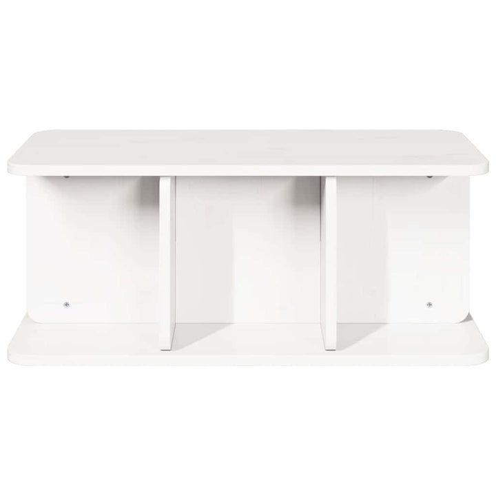 Sofabord Hvid 80 x 39,5 x 33,5 cm Massivt fyrretræ