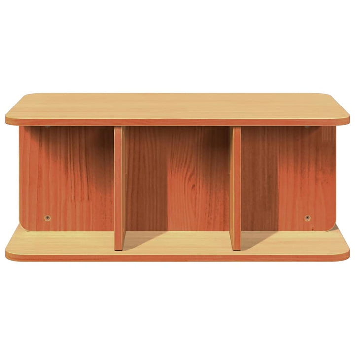 Sofabord Voks brun 80 x 39,5 x 33,5 cm Massivt fyrretræ