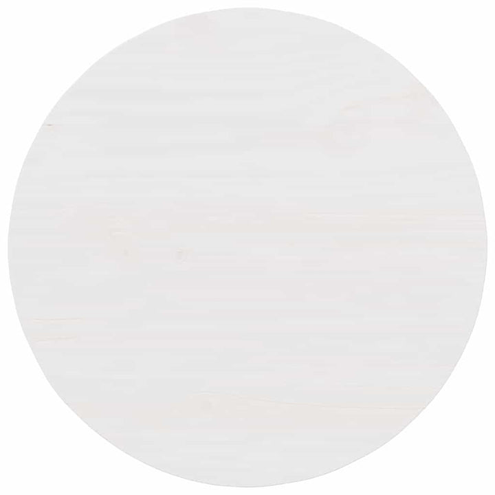 Sofabord Hvid 50 x 50 x 35 cm Massivt fyrretræ