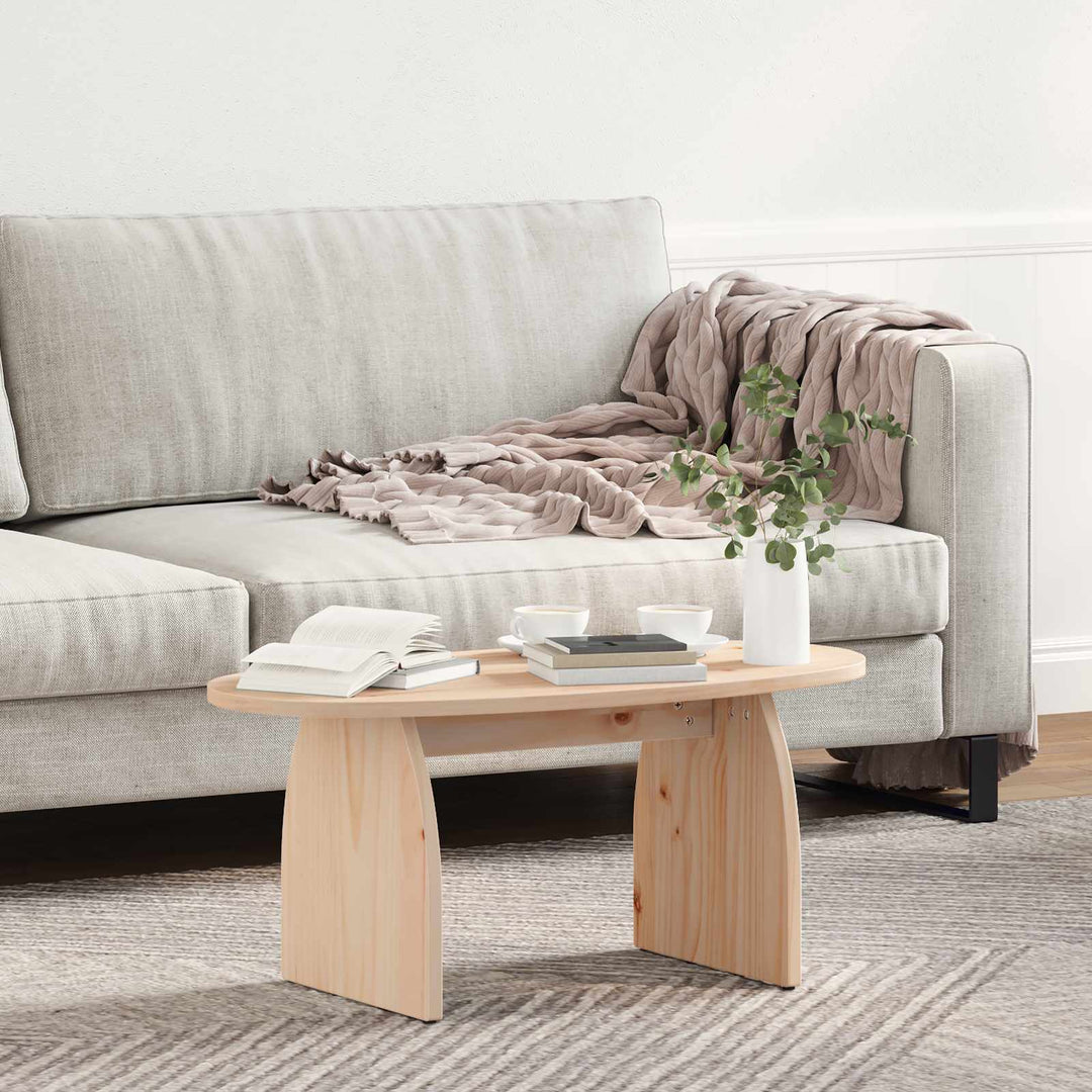 Sofabord Brun 80 x 40 x 35 cm Massiv fyrretræ
