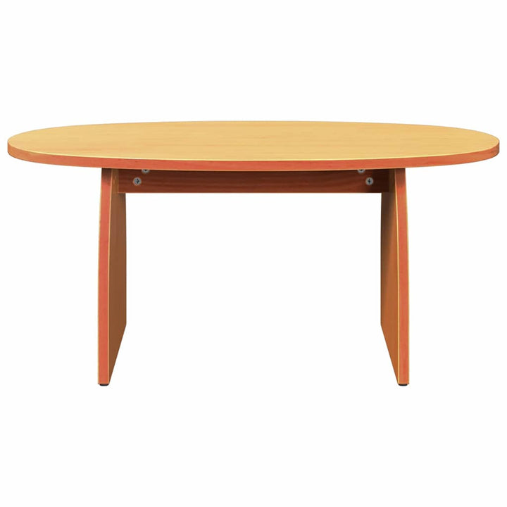 Sofabord Voks brun 80 x 40 x 35 cm Massiv fyrretræ