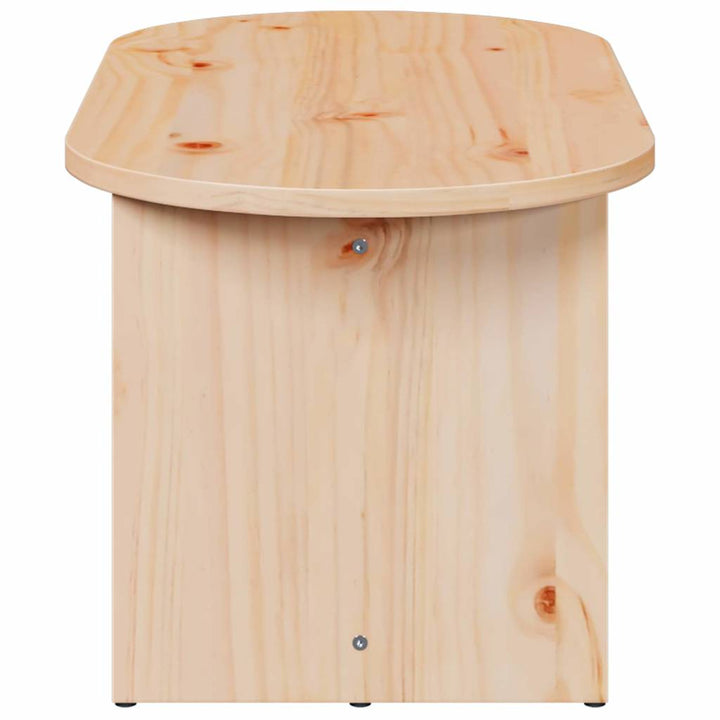 Sofabord Naturfarvet 80 x 39,5 x 35 cm Massivt fyrretræ