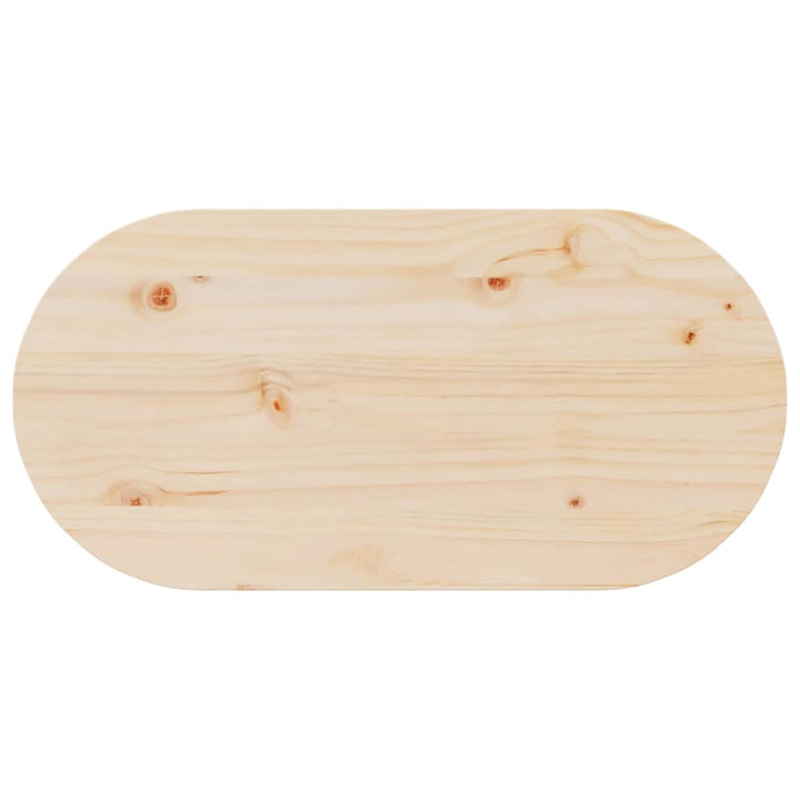 Sofabord Naturfarvet 80 x 39,5 x 35 cm Massivt fyrretræ