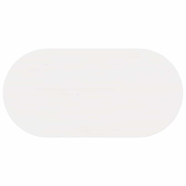Sofabord Hvid 80 x 39,5 x 35 cm Massivt fyrretræ