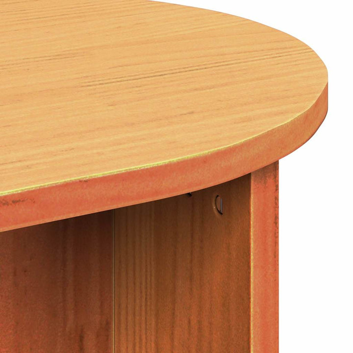 Sofabord Voks brun 80 x 39,5 x 35 cm Massivt fyrretræ