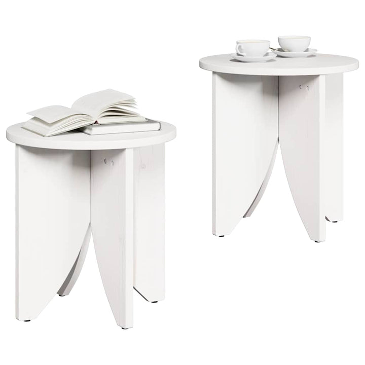 Sofabord 2 pcs Hvid