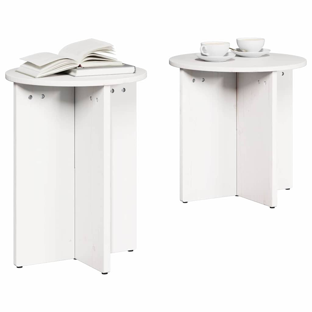 Sofabord 2 pcs Hvid