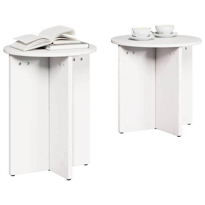 Sofabord 2 pcs Hvid