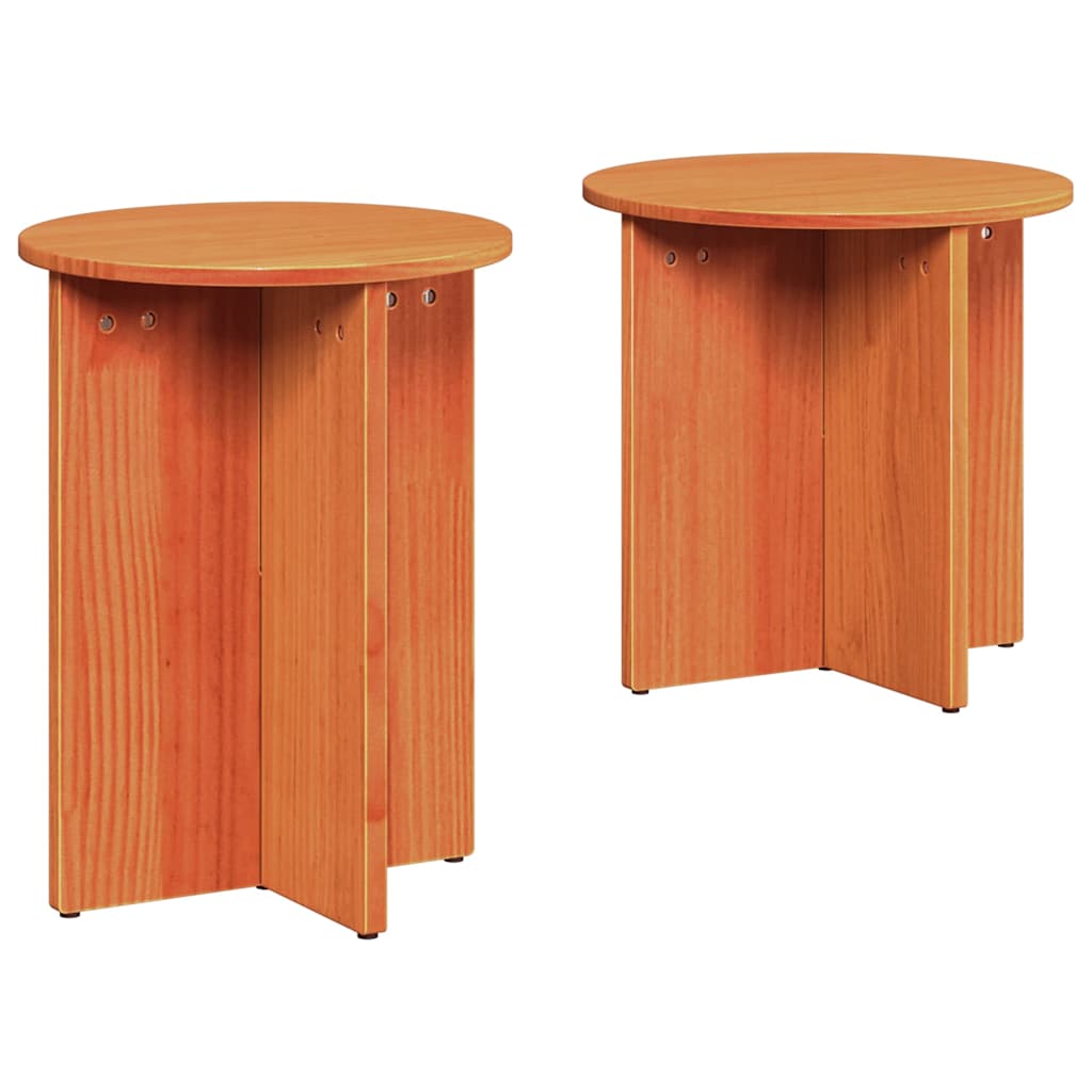 Sofabord 2 pcs Voks brun