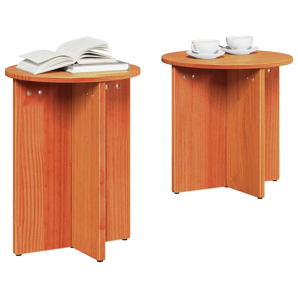 Sofabord 2 pcs Voks brun