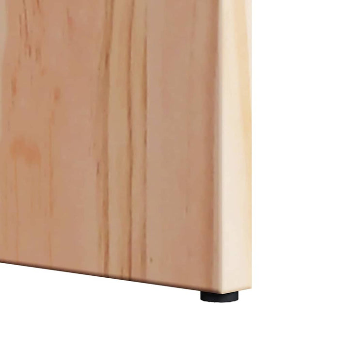 Sofabord 2 pcs Naturfarvet Massivt fyrretræ