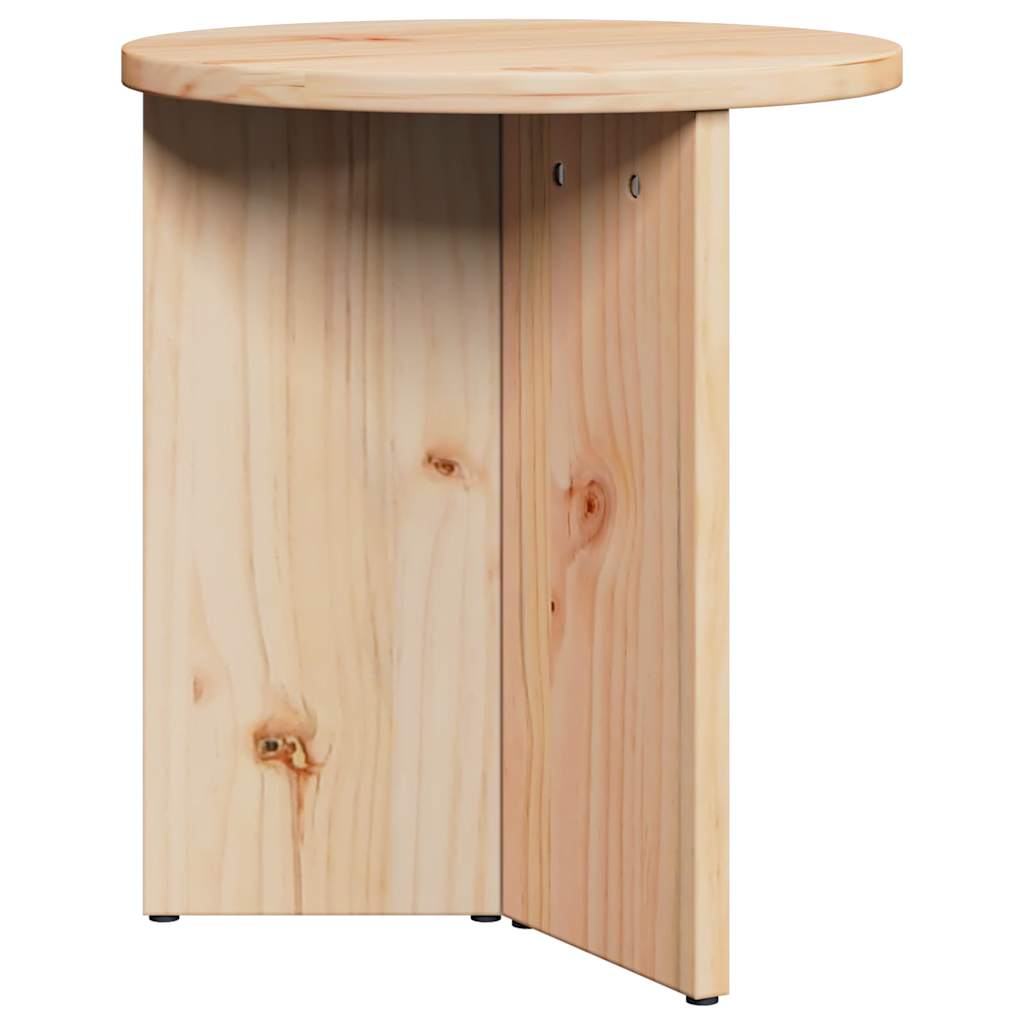 Sofabord 2 pcs Naturfarvet Massivt fyrretræ