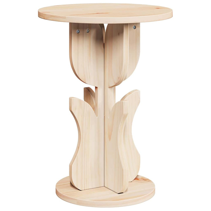 Sofabord Naturfarvet 39,5 x 39,5 x 53,5 cm Massivt fyrretræ