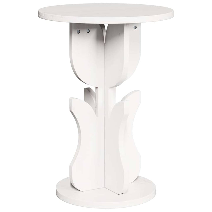 Sofabord Hvid 39,5 x 39,5 x 53,5 cm Massivt fyrretræ