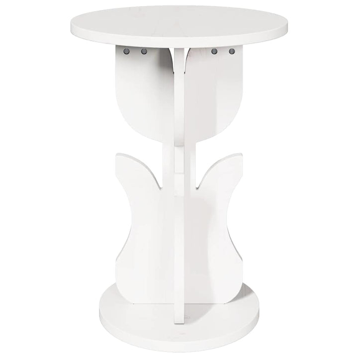 Sofabord Hvid 39,5 x 39,5 x 53,5 cm Massivt fyrretræ