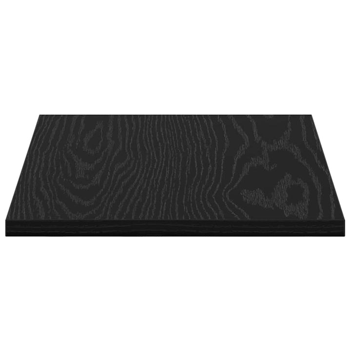 Boghylde Bræt 4 pcs Sort 40 x 30 x 1,5 cm Konstrueret træ