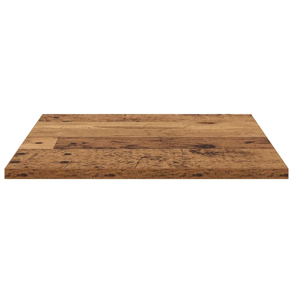 Boghylde Bræt 4 pcs Brun 40 x 40 x 1,5 cm Konstrueret træ