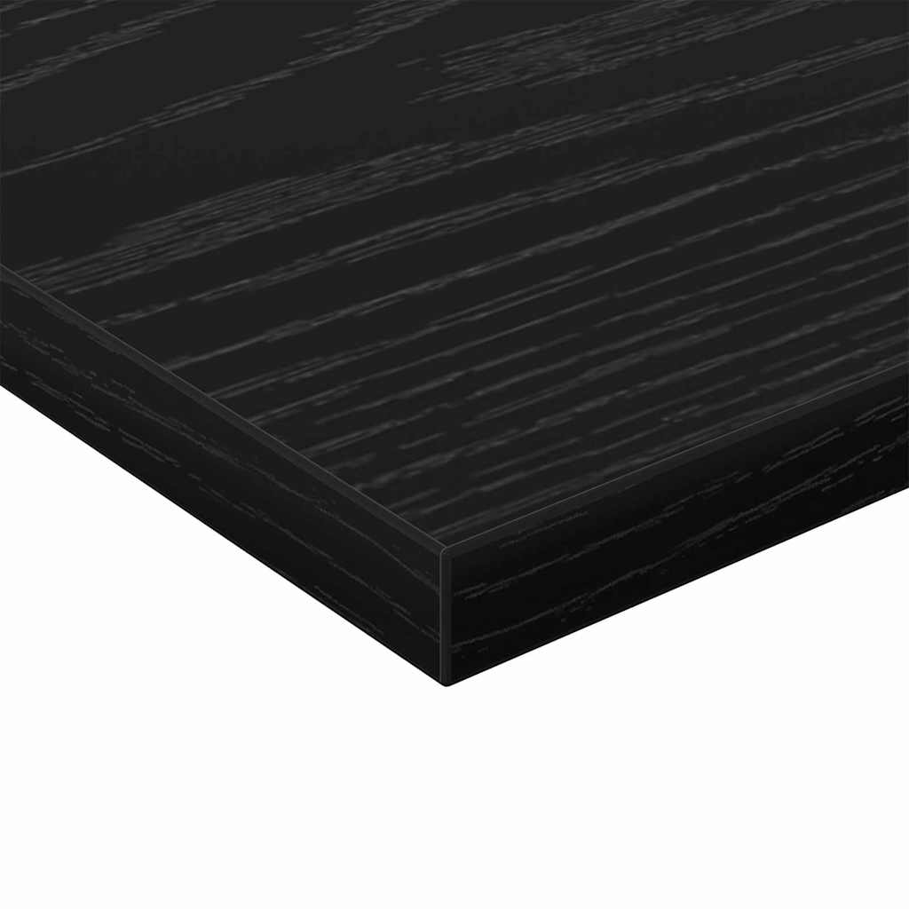Boghylde Bræt 4 pcs Sort 40 x 40 x 1,5 cm Konstrueret træ