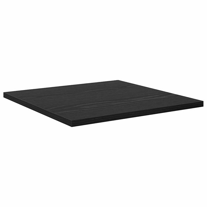 Boghylde Bræt 4 pcs Sort 40 x 40 x 1,5 cm Konstrueret træ