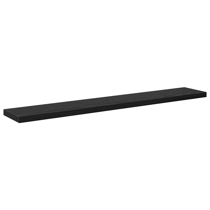 Boghylde Bræt 3 niveauer 4 stk. 60 x 10 x 1,5 cm Sort