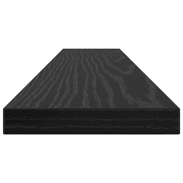 Boghylde Bræt 3 niveauer 4 stk. 60 x 10 x 1,5 cm Sort