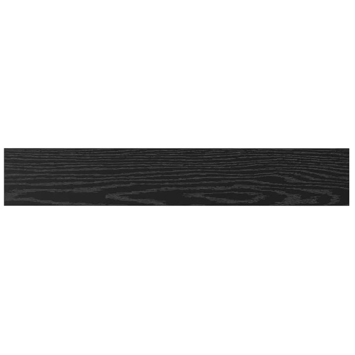 Boghylde Bræt 3 niveauer 4 stk. 60 x 10 x 1,5 cm Sort