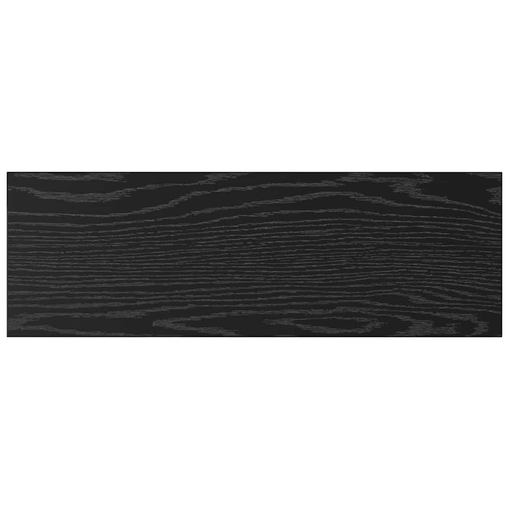 Boghylde Bræt 4 pcs Sort 60 x 20 x 1,5 cm Konstrueret træ