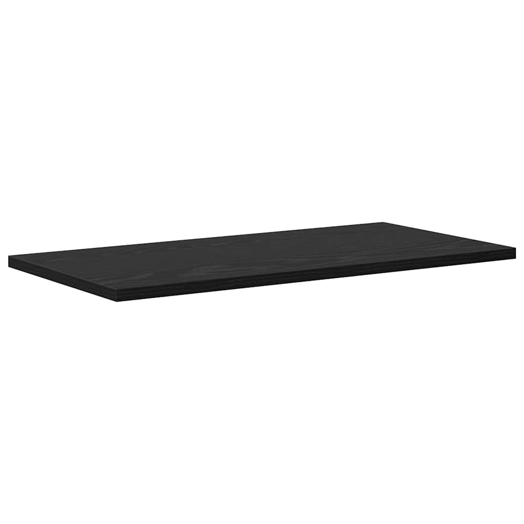 Boghylde Bræt 4 pcs Sort 60 x 30 x 1,5 cm Konstrueret træ