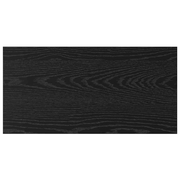 Boghylde Bræt 3 niveauer 4 stk. 60 x 30 x 1,5 cm Sort