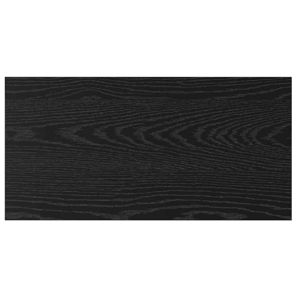 Boghylde Bræt 4 pcs Sort 60 x 30 x 1,5 cm Konstrueret træ