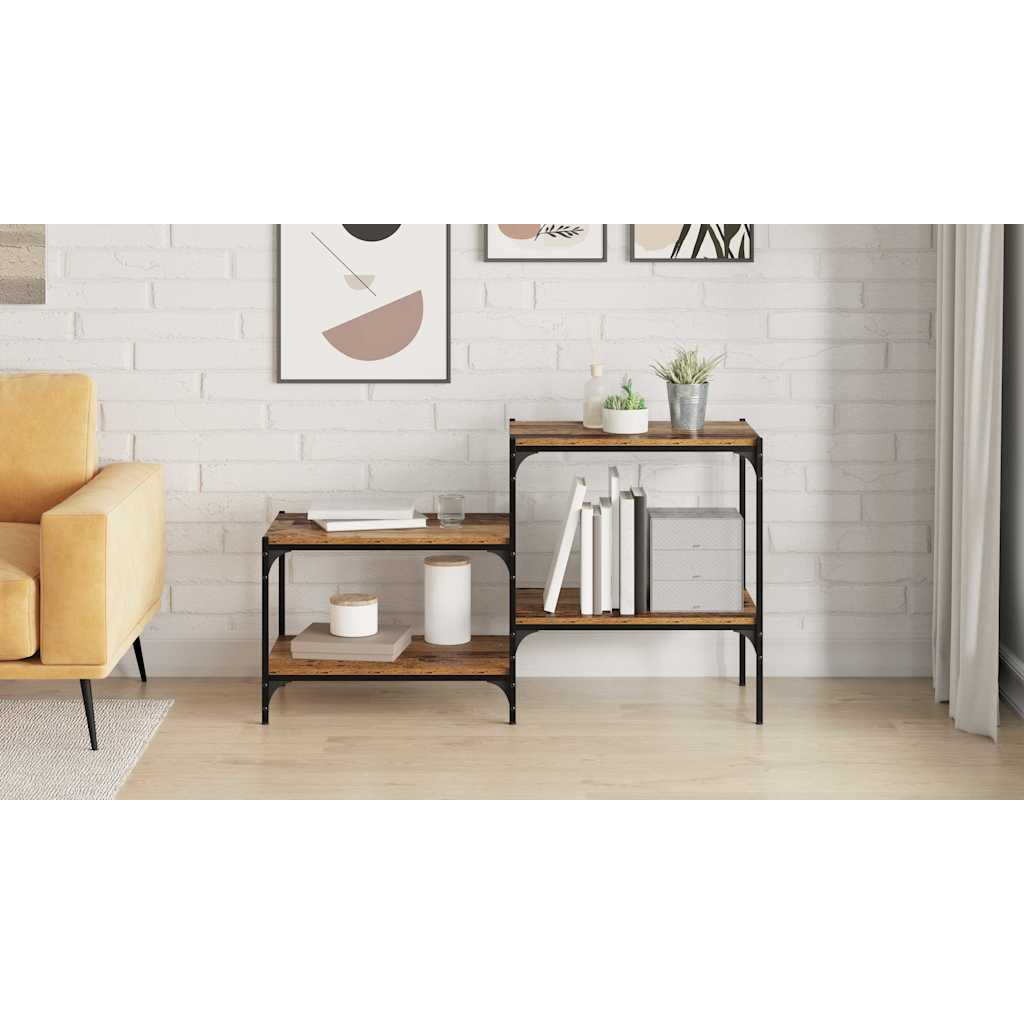 Boghylde Bræt 4 pcs Brun 60 x 40 x 1,5 cm Konstrueret træ
