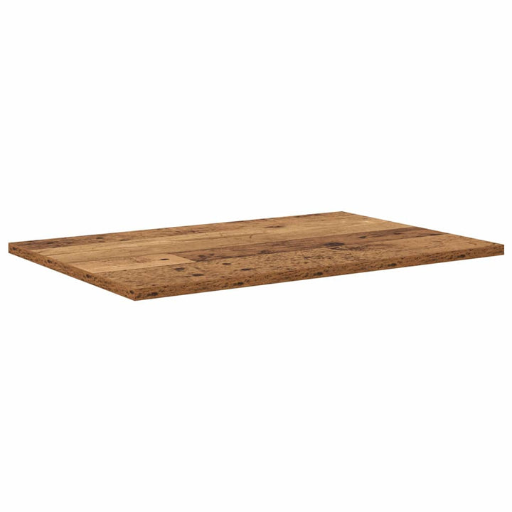 Boghylde Bræt 4 pcs Brun 60 x 40 x 1,5 cm Konstrueret træ