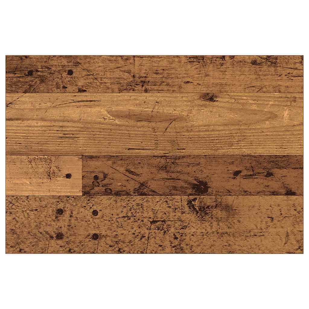 Boghylde Bræt 4 pcs Brun 60 x 40 x 1,5 cm Konstrueret træ