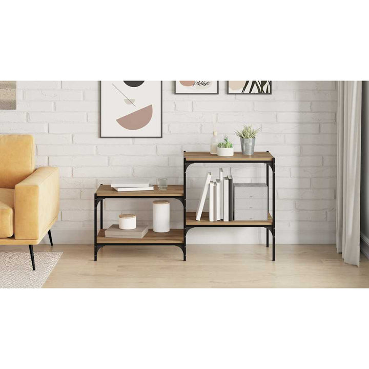 Boghylde Bræt 4 pcs Brun 60 x 40 x 1,5 cm Konstrueret træ