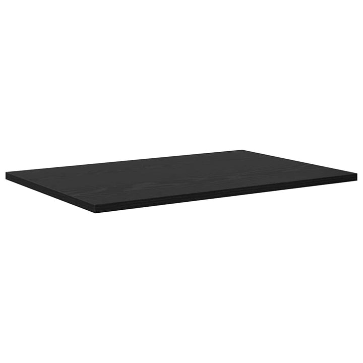 Boghylde Bræt 4 pcs Sort 60 x 40 x 1,5 cm Konstrueret træ