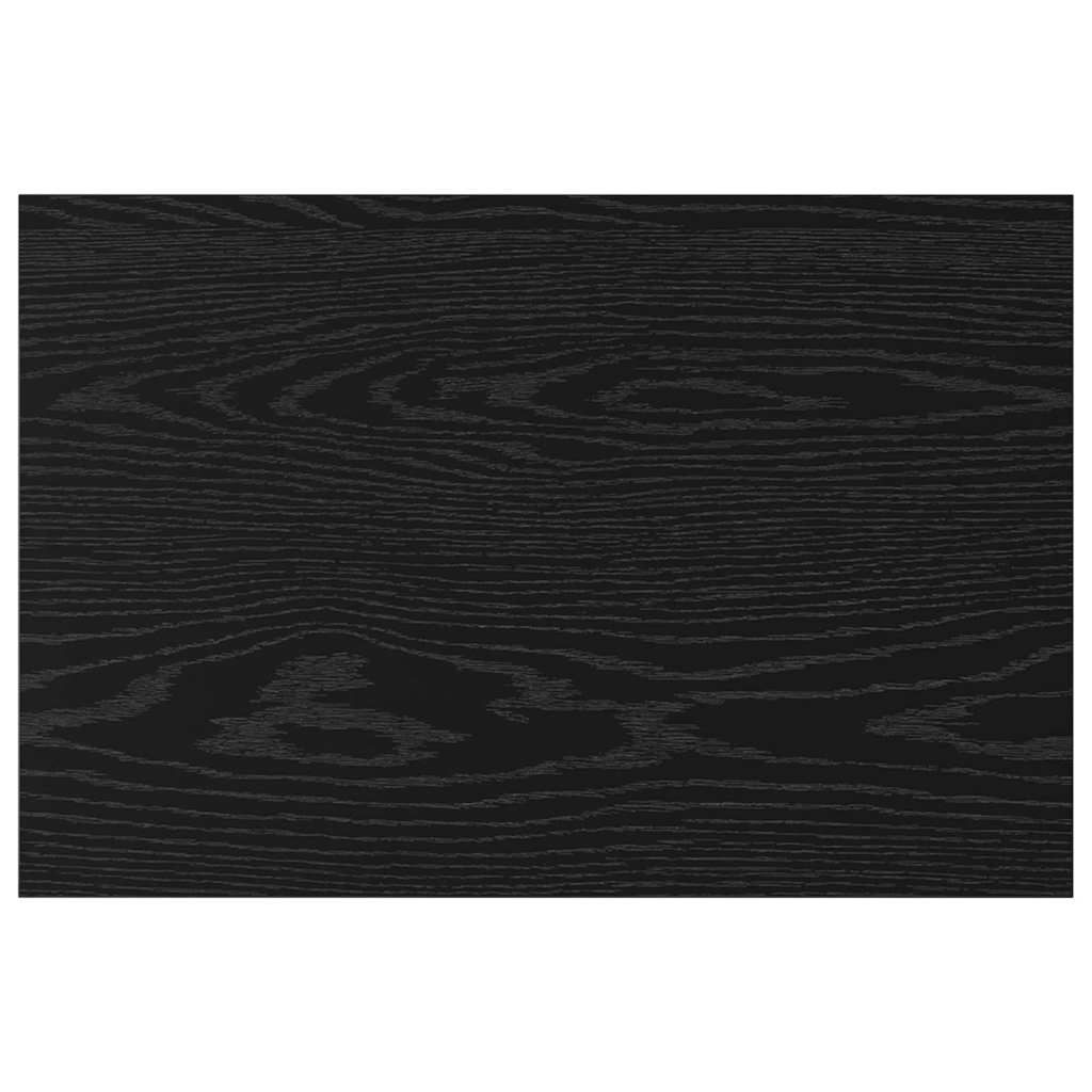 Boghylde Bræt 3 niveauer 4 stk. 60 x 40 x 1,5 cm Sort