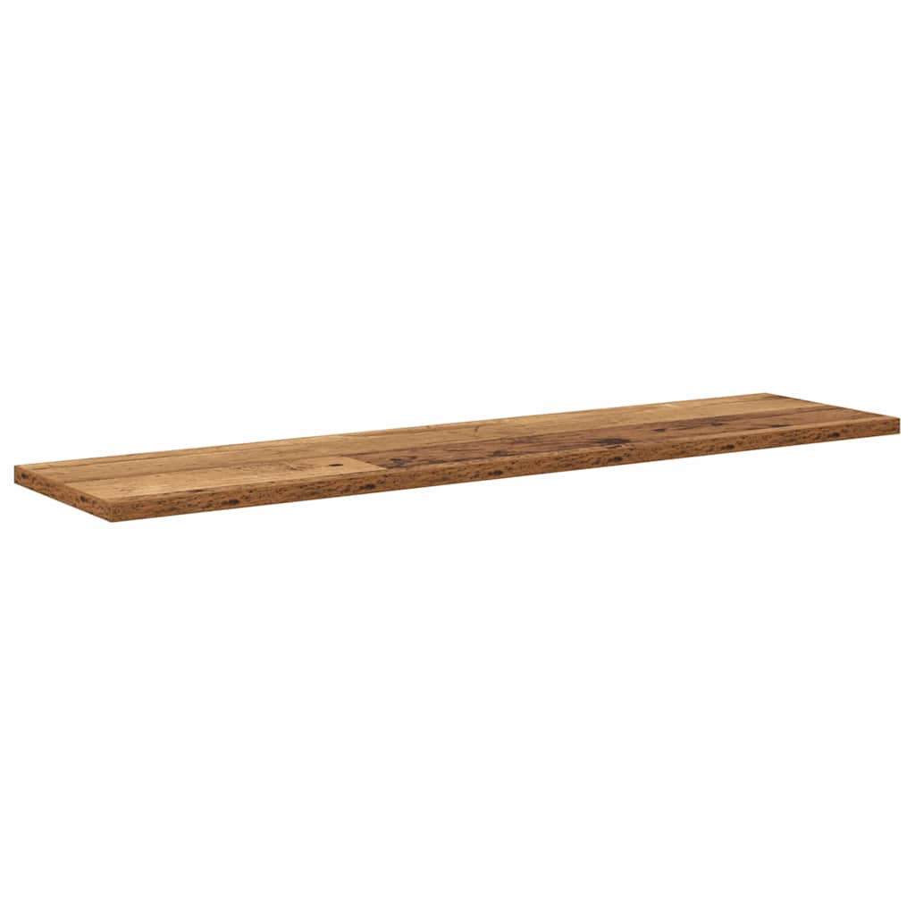 Boghylde Bræt 4 pcs Brun 80 x 20 x 1,5 cm Konstrueret træ