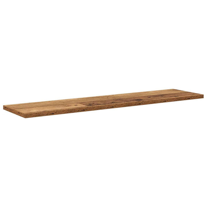 Boghylde Bræt 4 pcs Brun 80 x 20 x 1,5 cm Konstrueret træ