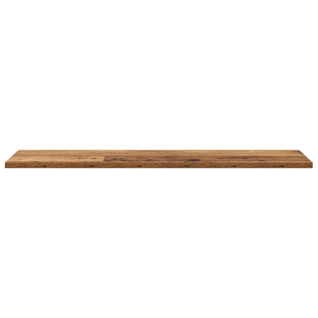 Boghylde Bræt 4 pcs Brun 80 x 20 x 1,5 cm Konstrueret træ