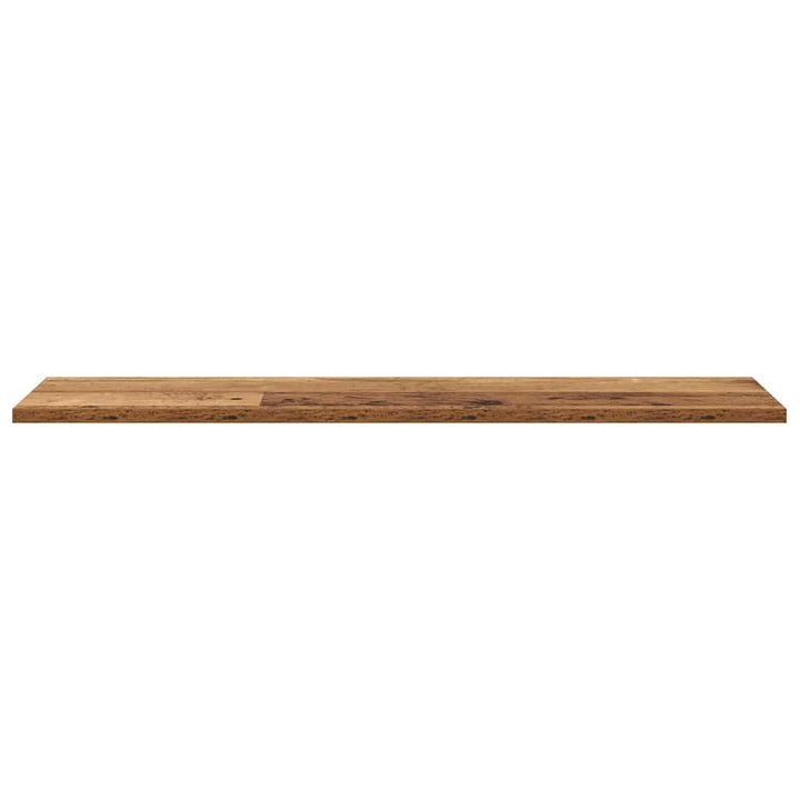 Boghylde Bræt 4 pcs Brun 80 x 20 x 1,5 cm Konstrueret træ
