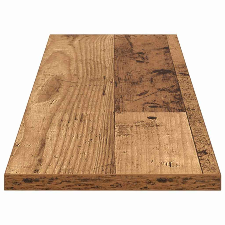Boghylde Bræt 4 pcs Brun 80 x 20 x 1,5 cm Konstrueret træ