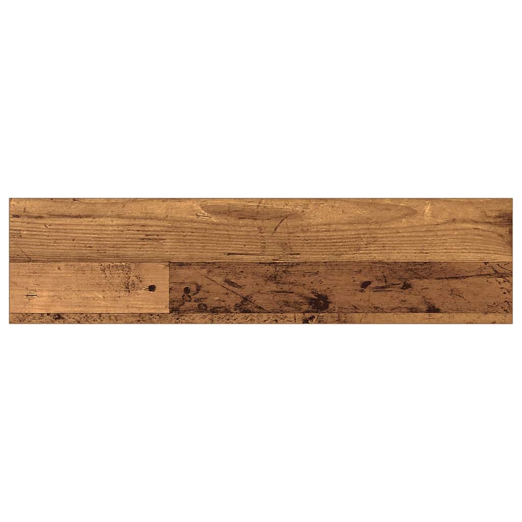 Boghylde Bræt 4 pcs Brun 80 x 20 x 1,5 cm Konstrueret træ