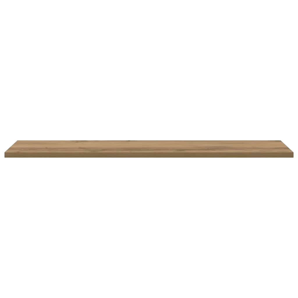 Boghylde Bræt 4 pcs Brun 80 x 20 x 1,5 cm Konstrueret træ