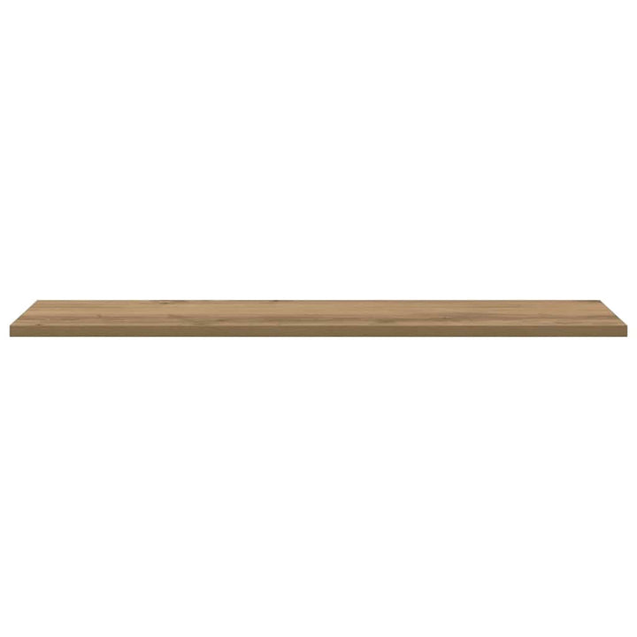 Boghylde Bræt 4 pcs Brun 80 x 20 x 1,5 cm Konstrueret træ